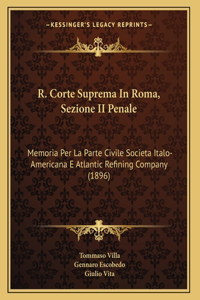 R. Corte Suprema In Roma, Sezione II Penale