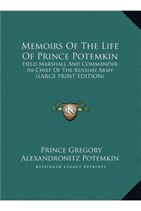 Memoirs of the Life of Prince Potemkin