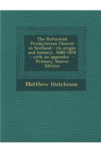 The Reformed Presbyterian Church in Scotland