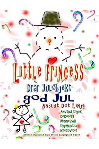 Little Princess Drar Julobjekt god Jul Anslut Dot Linje Använd tryck Dekorera Minnessak Uppmuntra Kreativitet