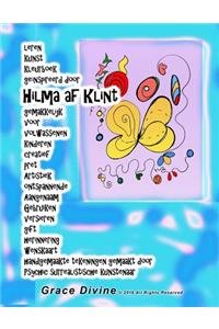 leren kunst kleurboek geïnspireerd door Hilma af Klint gemakkelijk voor volwassenen kinderen creatief pret Artistiek ontspannende Aangenaam Gebruiken versieren gift herinnering wenskaart handgemaakte tekeningen gemaakt