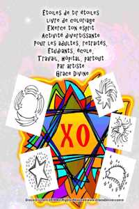 Étoiles de tir étoiles livre de coloriage Exerce ton esprit Activité divertissante Pour les adultes, retraités, Étudiants, école, Travail, hôpital, partout Par artiste Grace Divine