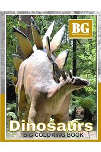Beautiful Grayscale Dinosaurs Big Coloring Book