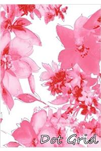 Pink Rose Dot Grid Notebook: Dot Grid Pages
