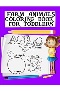 Farm Animals Coloring Book For Toddlers