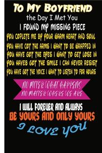 To My Boyfriend the Day I Met You