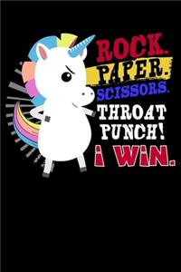 Rock. Paper. Scissors. Throat Punch! I Win.