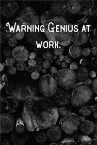 Warning Genius at work.