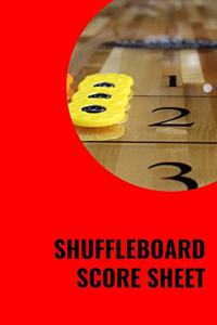 Shuffleboard Score Sheet