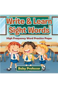 Write & Learn Sight Words High Frequency Word Practice Pages