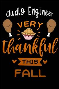 Audio Engineer very thankful this fall
