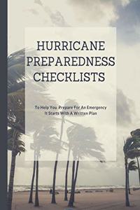 Hurricane Preparedness Checklists