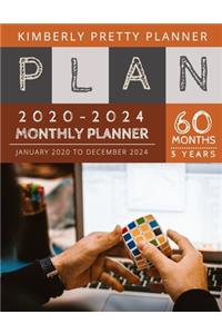 5 year monthly planner 2020-2024