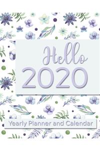 Hello 2020 Yearly Planner and Calendar