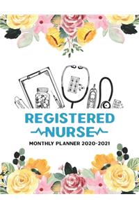 Registered Nurse Monthly Planner 2020-2021