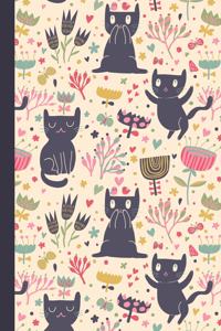 Fröhliche Katzen mit Blumen