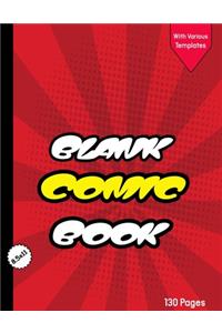 Blank Comic Book for Kids with Various Templates