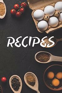 Recipes: Recipe Journal to Write In Favorite Recipes and Meals Size (6 x 9)