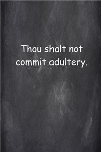 2020 Weekly Planner Religious 6th Commandment Chalkboard Style