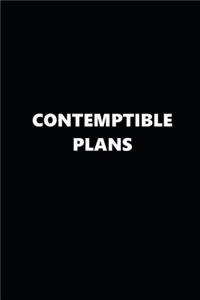 2020 Weekly Planner Funny Humorous Contemptible Plans 134 Pages