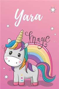Einhorn Notizbuch Yara