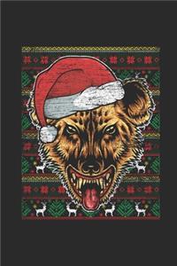 Ugly Christmas - Hyena: Blank Lined Notebook / Journal (6 X 9 -120 Pages) - Ugly Christmas Gift Idea