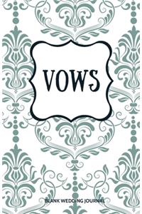 Vows Small Size Blank Journal-Wedding Vow Keepsake-5.5