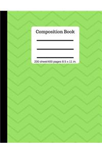 Composition Book 200 Sheet/400 Pages 8.5 X 11 In.