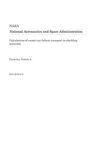 Calculations of Cosmic-Ray Helium Transport in Shielding Materials