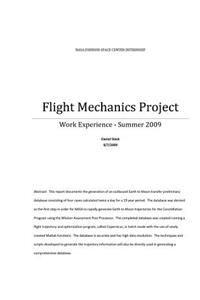 Flight Mechanics Project