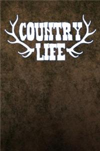 Country Life: Journal for Country Side Life Lined Notebook 120 Page 6x9