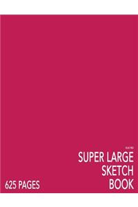 Blue Red Super Large Sketchbook: Big Softcover Sketchbook, 625 Pages, Giant Sketchbook, Large Sketchbook for Drawing