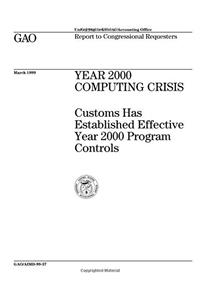 Year 2000 Computing Crisis: Customs Has Established Effective Year 2000 Program Controls
