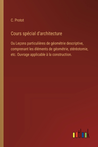 Cours spécial d'architecture
