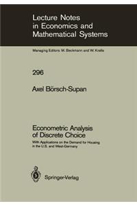Econometric Analysis of Discrete Choice