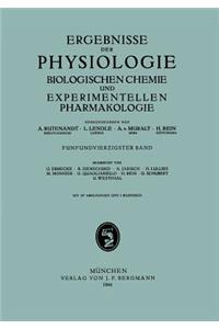 Ergebnisse Der Physiologie Biologischen Chemie Und Experimentellen Pharmakologie