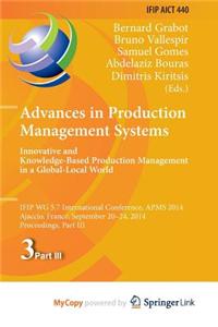 Advances in Production Management Systems