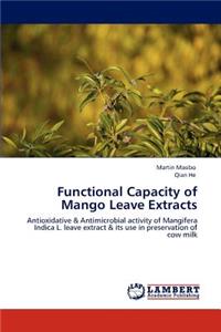 Functional Capacity of Mango Leave Extracts