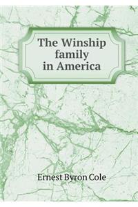 The Winship Family in America