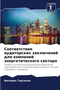 Соответствие аудиторских заключений для