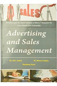 Advertising and Sales Management - NK Sahni