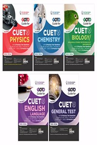 Go To Guides for CUET (UG) Science Stream - Physics, Chemistry, Biology, English & General Tests â€“ set of 5 Books | Central Universities Entrance Test |
