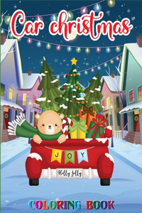 Car Christmas Coloring Book