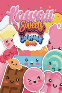 Kawaii sweets Coloring Book
