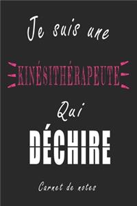 Je Suis une Kinésithérapeute qui Déchire Carnet de notes