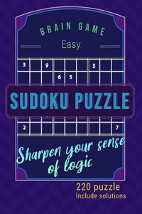 Brain Game Easy Sudoku puzzle - Sharpen your sense of logic