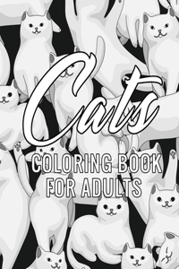 Cats Coloring Book For Adults