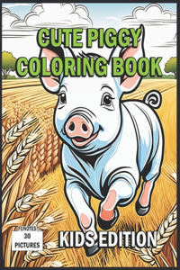 Cute Piggy Coloring Book
