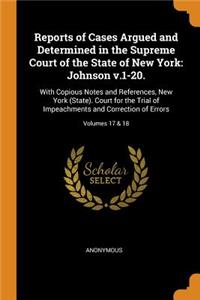 Reports of Cases Argued and Determined in the Supreme Court of the State of New York