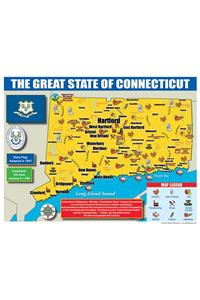 Connecticut State Map for Students - Pack of 30